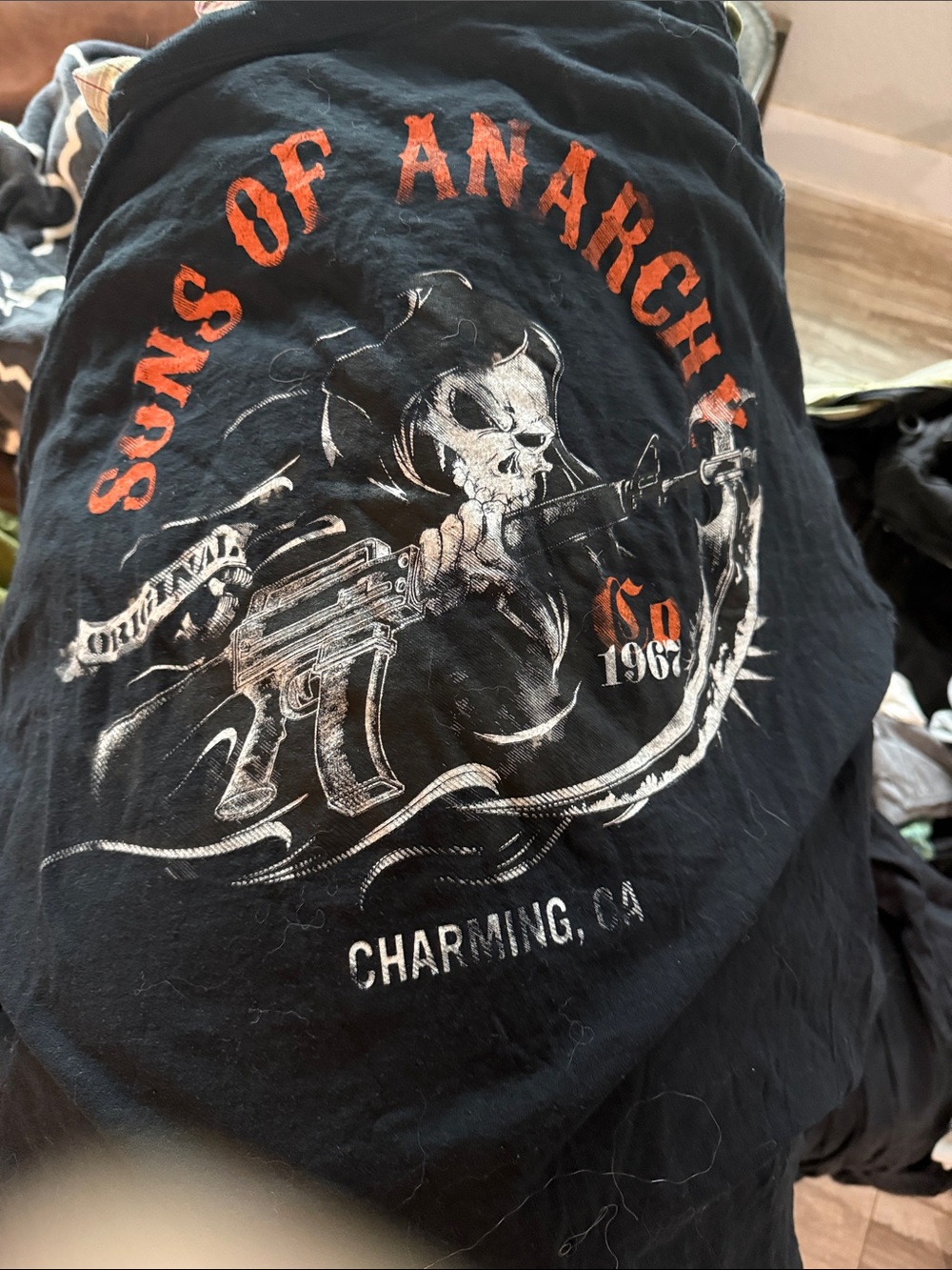Black Graphic Short Sleeve Tee - Reaper Design